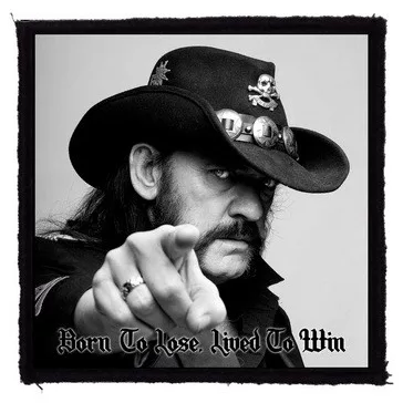LEMMY: Born To Lose (9,5 cm x 9,5 cm) (felvarró)