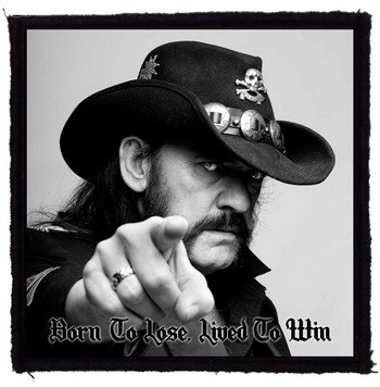 LEMMY: Born To Lose (9,5 cm x 9,5 cm) (felvarró)