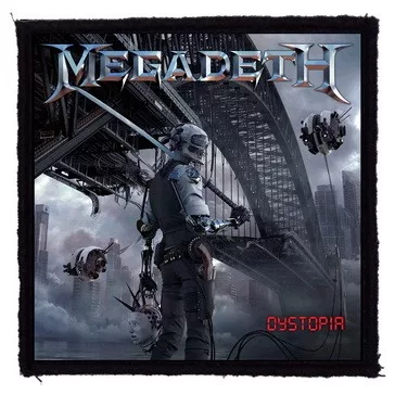 MEGADETH: Dystopia (9,5 cm x 9,5 cm) (felvarró)