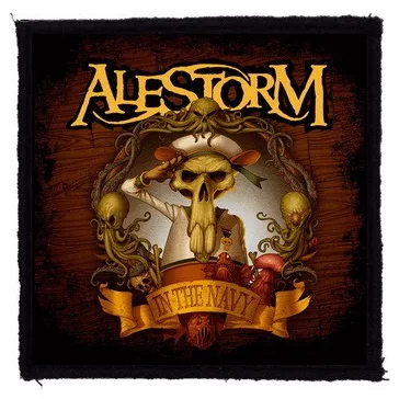 ALESTORM: In The Navy (9,5 cm x 9,5 cm) (felvarró)