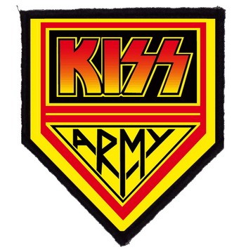 KISS: Kiss Army (8 cm x 9,5 cm) (felvarró)