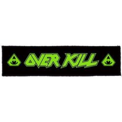 OVERKILL: Logo Superstrip (22 cm x 5 cm) (felvarró)