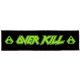 OVERKILL: Logo Superstrip (22 cm x 5 cm) (felvarró)