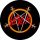 SLAYER: Logo Pentagram (circle, 9,5 cm) (felvarró)