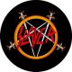 SLAYER: Logo Pentagram (circle, 9,5 cm) (felvarró)