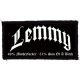 LEMMY: 49% Motherfucker (9,5 cm x 4,5 cm) (felvarró)