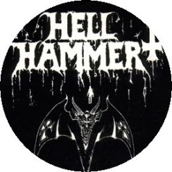 HELLHAMMER: Satanic Rites (jelvény, 2,5 cm)