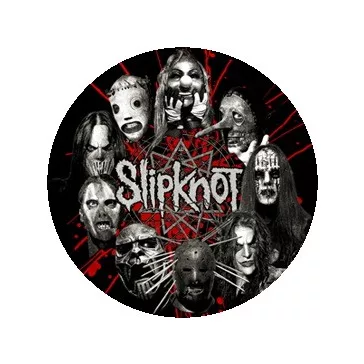 SLIPKNOT: Circle Masks (jelvény, 2,5 cm)