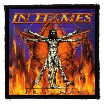 IN FLAMES: Clayman (9,5 cm x 9,5 cm) (felvarró)