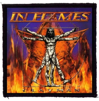 IN FLAMES: Clayman (9,5 cm x 9,5 cm) (felvarró)