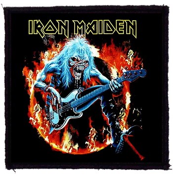 IRON MAIDEN: Fear Flames (9,5 cm x 9,5 cm) (felvarró)