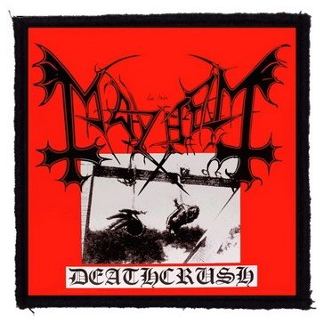 MAYHEM: Deathcrush (9,5 cm x 9,5 cm) (felvarró)