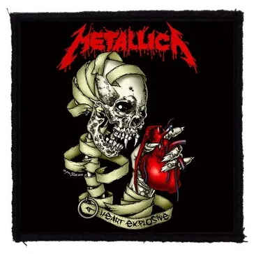 METALLICA: Heart (9,5 cm x 9,5 cm) (felvarró)