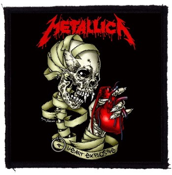 METALLICA: Heart (9,5 cm x 9,5 cm) (felvarró)