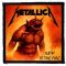 METALLICA: Jump In The Fire (9,5 cm x 9,5 cm) (felvarró)