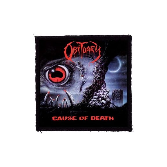 OBITUARY: Cause Of Death (9,5 cm x 9,5 cm) (felvarró) OBITUARY: Cause Of Death (9,5 cm x 9,5 cm) (felvarró)