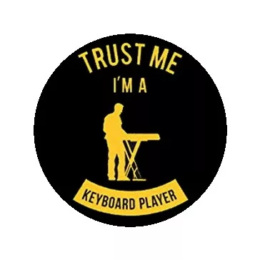   BILLENYTŰS: Trust Me I'm A Keyboard Player (jelvény, 2,5 cm)