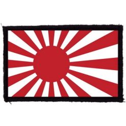 JAPÁN ZÁSZLÓ (9,5 cm x 6 cm) (felvarró)