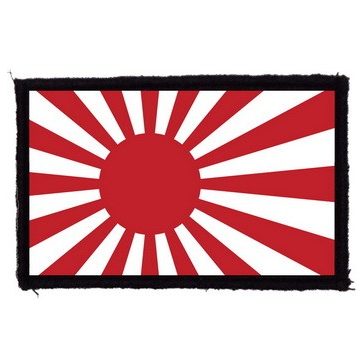 JAPÁN ZÁSZLÓ (9,5 cm x 6 cm) (felvarró)