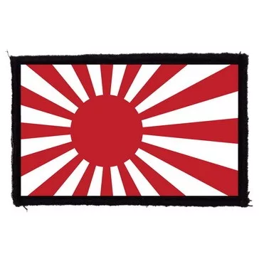 JAPÁN ZÁSZLÓ (9,5 cm x 6 cm) (felvarró)