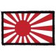 JAPÁN ZÁSZLÓ (9,5 cm x 6 cm) (felvarró)