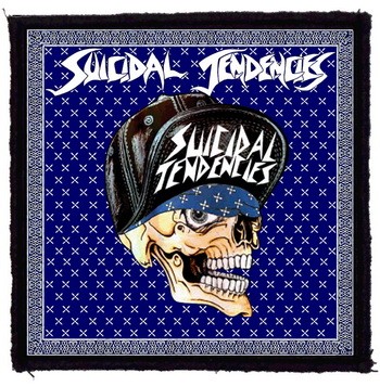 SUICIDAL TENDENCIES: Skull (9,5 cm x 9,5 cm) (felvarró)