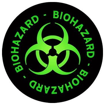 BIOHAZARD: Logo Circle (9,5 cm x 9,5 cm) (felvarró)
