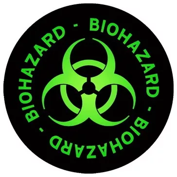 BIOHAZARD: Logo Circle (9,5 cm x 9,5 cm) (felvarró)