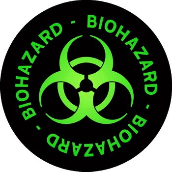 BIOHAZARD: Logo Circle (9,5 cm x 9,5 cm) (felvarró)