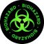 BIOHAZARD: Logo Circle (9,5 cm x 9,5 cm) (felvarró)