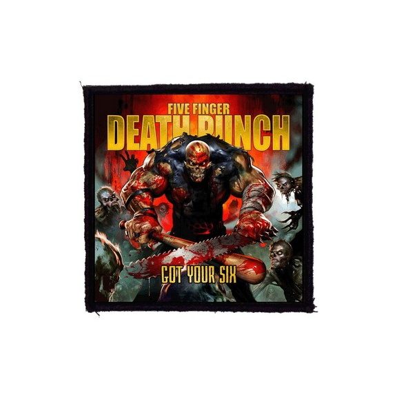 FIVE FINGER DEATH PUNCH: Got Your Six (9,5 cm x 9,5 cm) (felvarró) FIVE FINGER DEATH PUNCH: Got Your Six (9,5 cm x 9,5 cm) (felvarró)