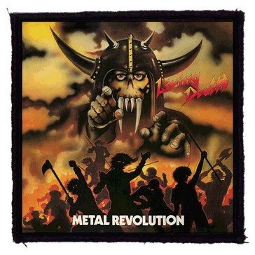 LIVING DEATH: Metal Revolution (9,5 cm x 9,5 cm) (felvarró)