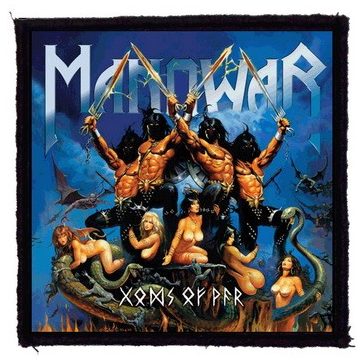 MANOWAR: Gods Of War (9,5 cm x 9,5 cm) (felvarró)