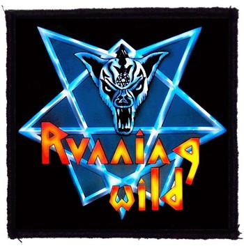 RUNNING WILD: Logo (9,5 cm x 9,5 cm) (felvarró)