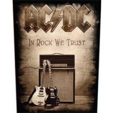 AC/DC: In Rock We Trust (hátfelvarró / backpatch)