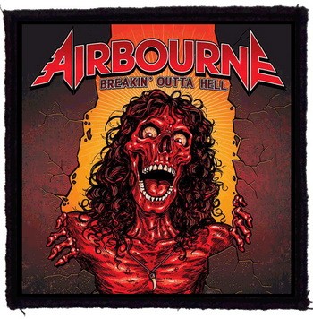 AIRBOURNE: Breakin' Outta Hell (9,5 cm x 9,5 cm) (felvarró)