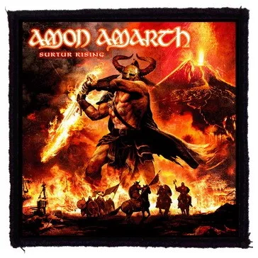 AMON AMARTH: Surtur (9,5 cm x 9,5 cm) (felvarró)