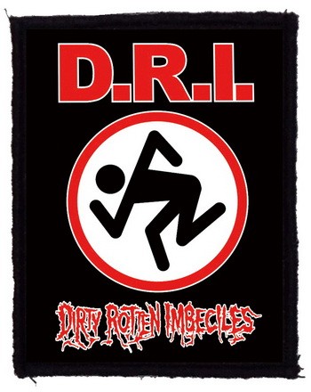 D.R.I.: Logo (7,5 cm x 9,5 cm) (felvarró)