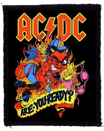 AC/DC: Are You Ready? (7,5 cm x 9,5 cm) (felvarró)
