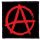 ANARCHY (9,5 cm x 9,5 cm) (felvarró)