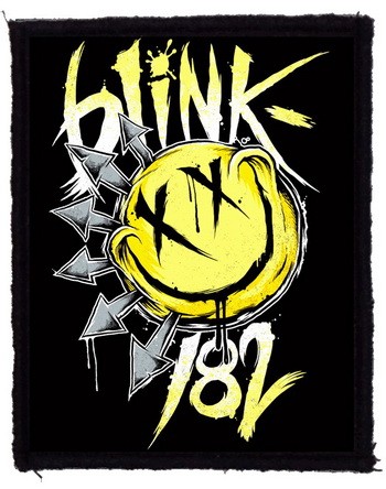 BLINK 182: Smiley Logo (7,5 cm x 9,5 cm) (felvarró)
