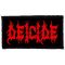 DEICIDE: Logo (9,5 cm x 4,5 cm) (felvarró)