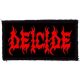 DEICIDE: Logo (9,5 cm x 4,5 cm) (felvarró)
