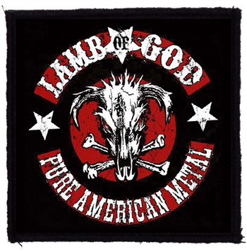 LAMB OF GOD: Pure American Metal (9,5 cm x 9,5 cm) (felvarró)