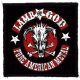 LAMB OF GOD: Pure American Metal (9,5 cm x 9,5 cm) (felvarró)