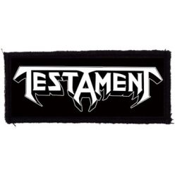 TESTAMENT: Logo (9,5 cm x 4 cm) (felvarró)