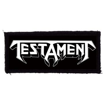 TESTAMENT: Logo (9,5 cm x 4 cm) (felvarró)