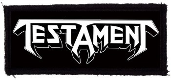 TESTAMENT: Logo (9,5 cm x 4 cm) (felvarró)