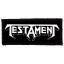 TESTAMENT: Logo (9,5 cm x 4 cm) (felvarró)