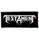 TESTAMENT: Logo (9,5 cm x 4 cm) (felvarró)